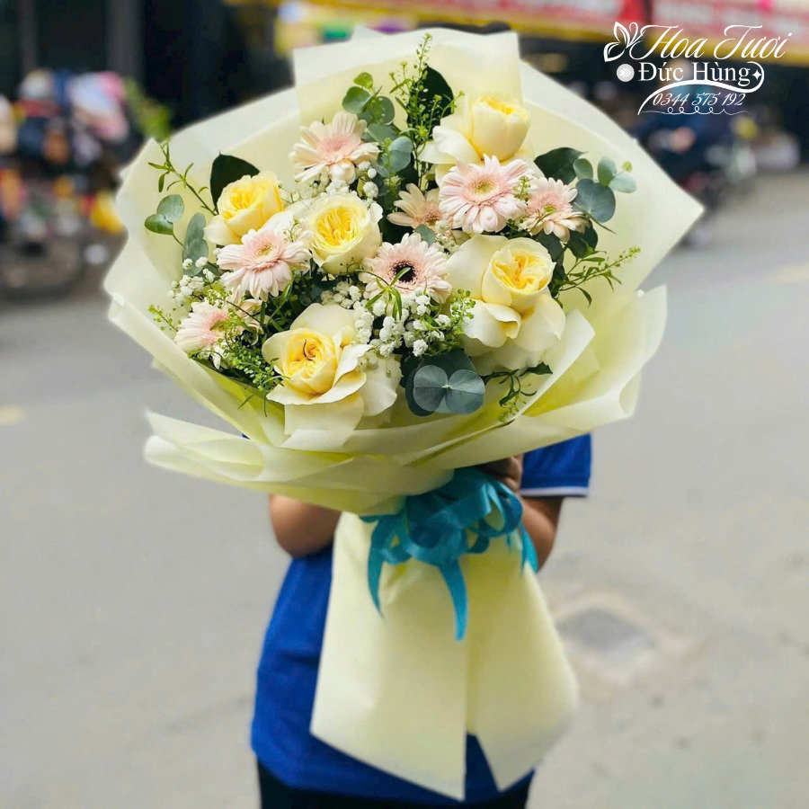 Hoa Bó Tươi Màu Vàng